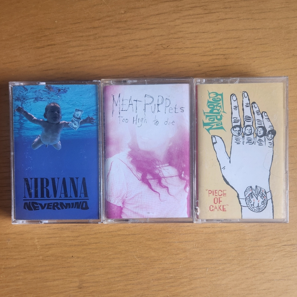 Nirvana, Meat Puppets, Mudhoney - 1990s Cassette Tapes (Lot of 3) - Picture 2 of 8
